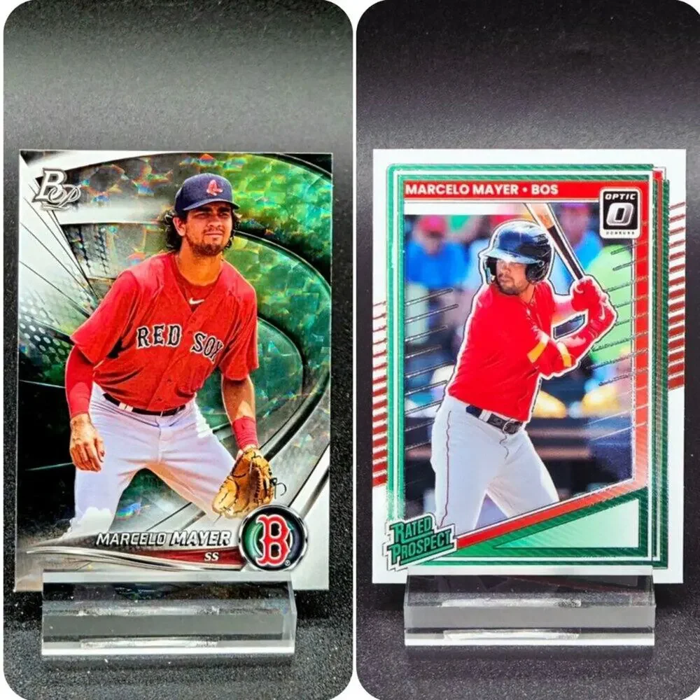 Marcelo Mayer Bowman Platinum Ice Rated Prospect RC's Red Sox Top Prospect